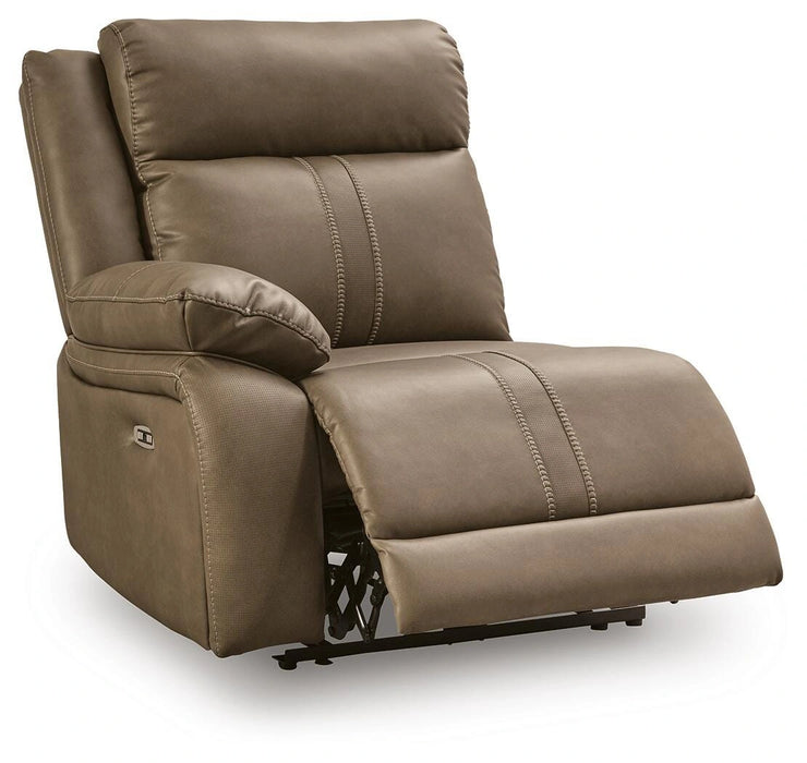 Max-Media Power Reclining Sectional Loveseat with Audio Console