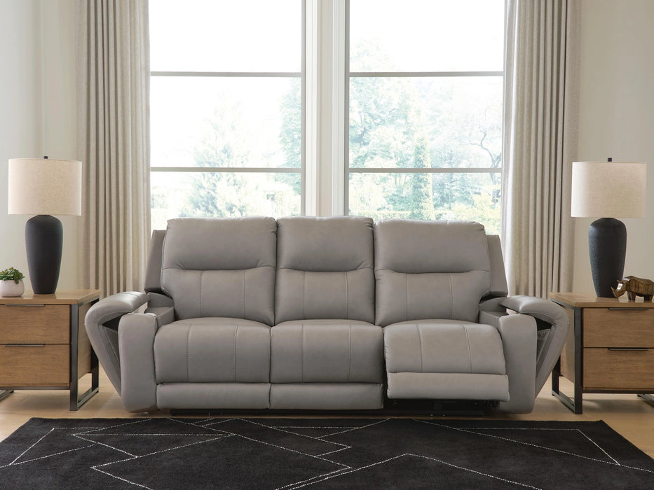 Trendsetter Power Reclining Sofa with Audio Seating